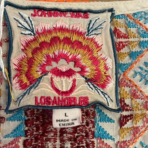 Johnny Was Multicolor Embroidered Blouse - Picture 2 of 4
